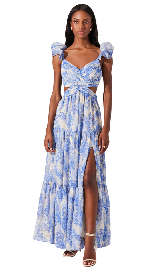 Fritillaria Floral Maxi Dress