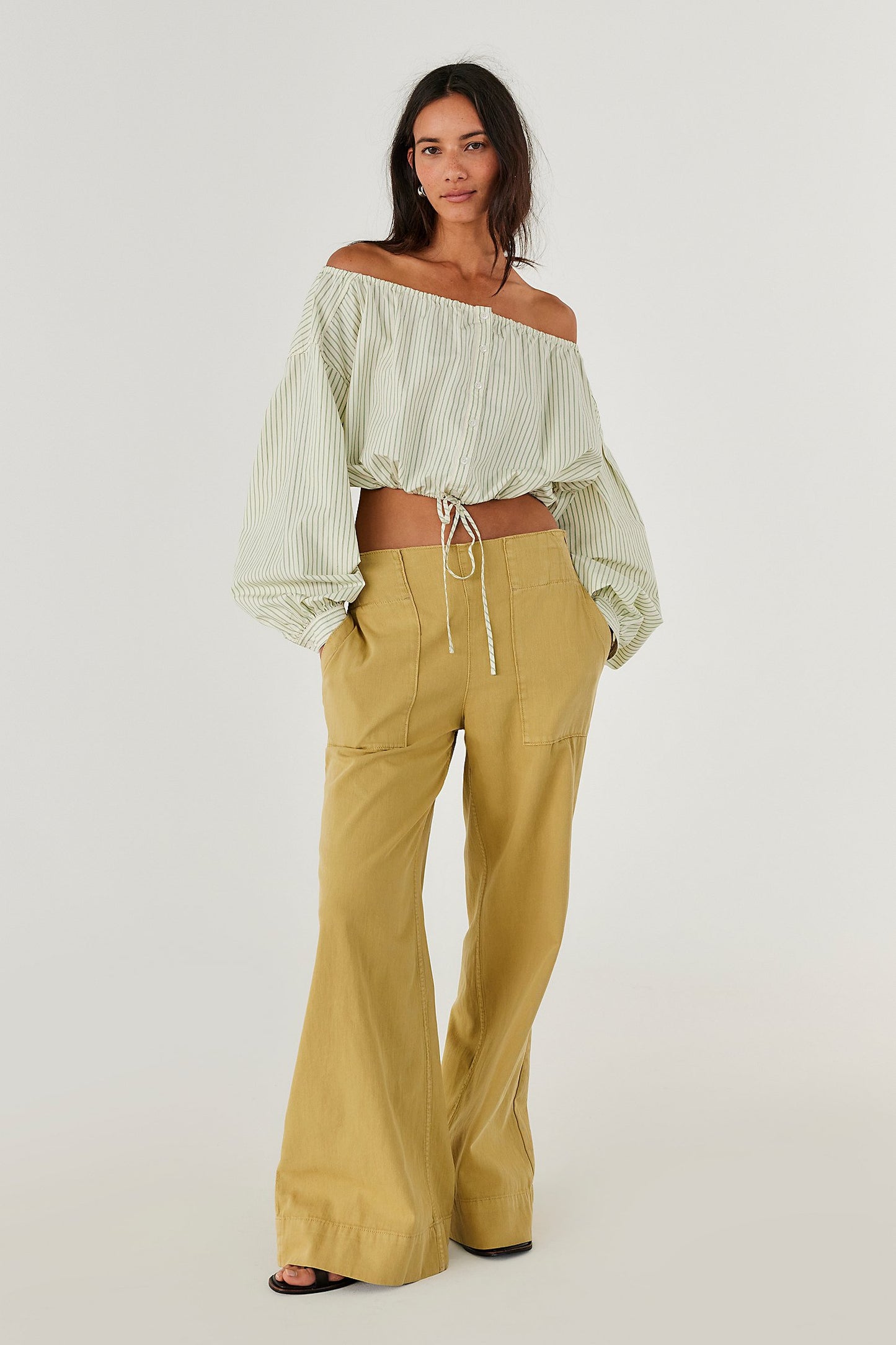We The Free Breezy Denim Pull-On Jeans-Antelop