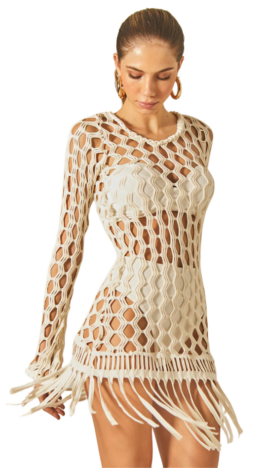 LUCIA DRESS OFF WHITE