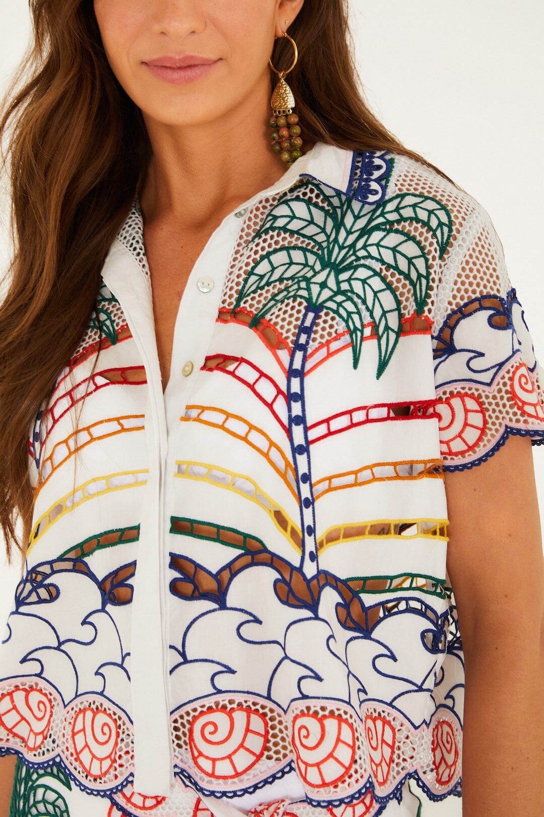 Off-White Tropical Graphic Richelieu Set