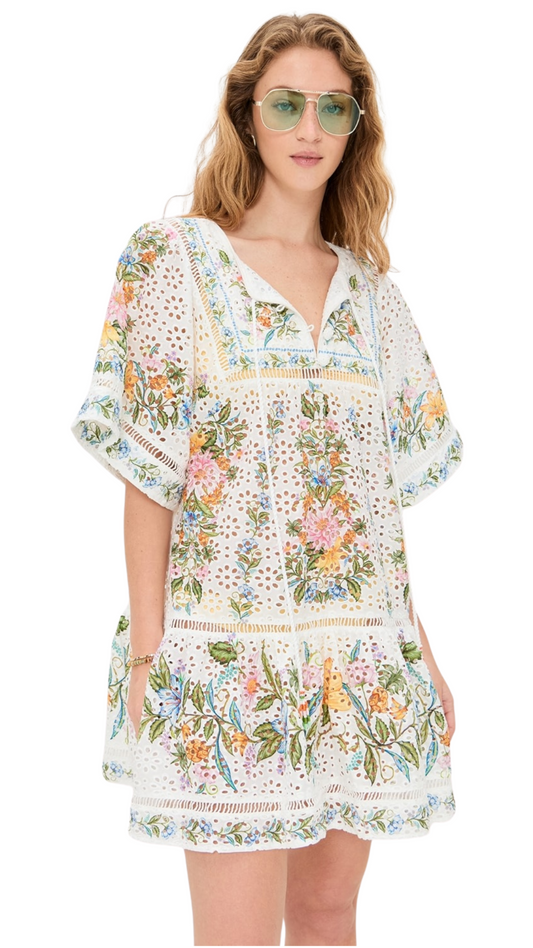 Sweet Bloom Bouquet Swim Cover-Up Dress