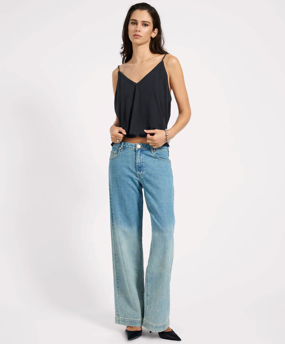 Low Riders Low Waist Wide Leg Denim Jeans