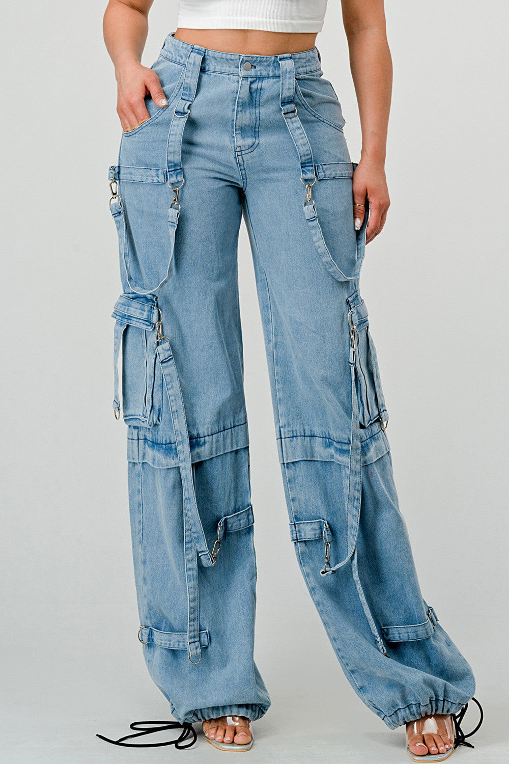 Cargo Denim Pants