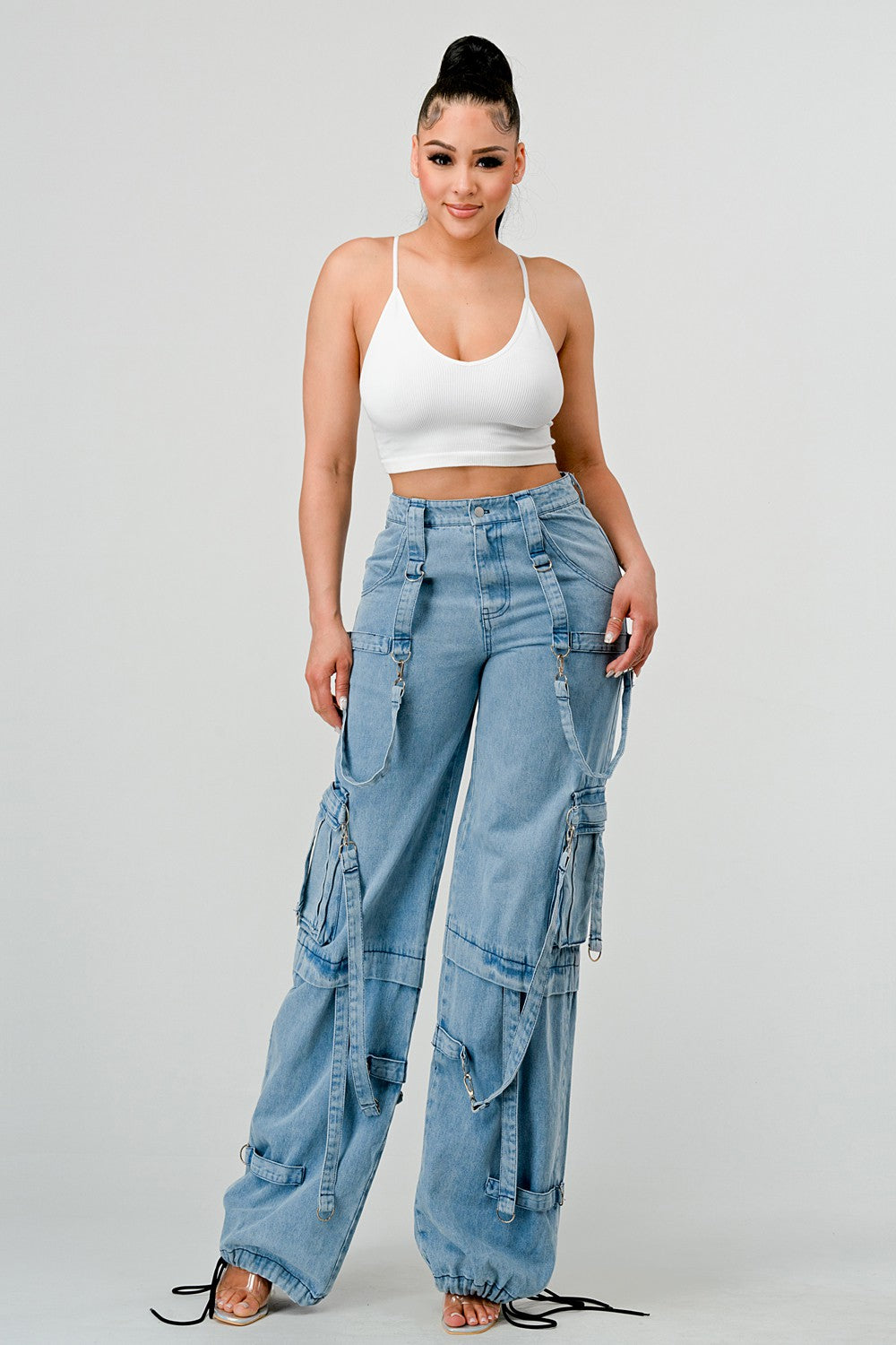 Cargo Denim Pants