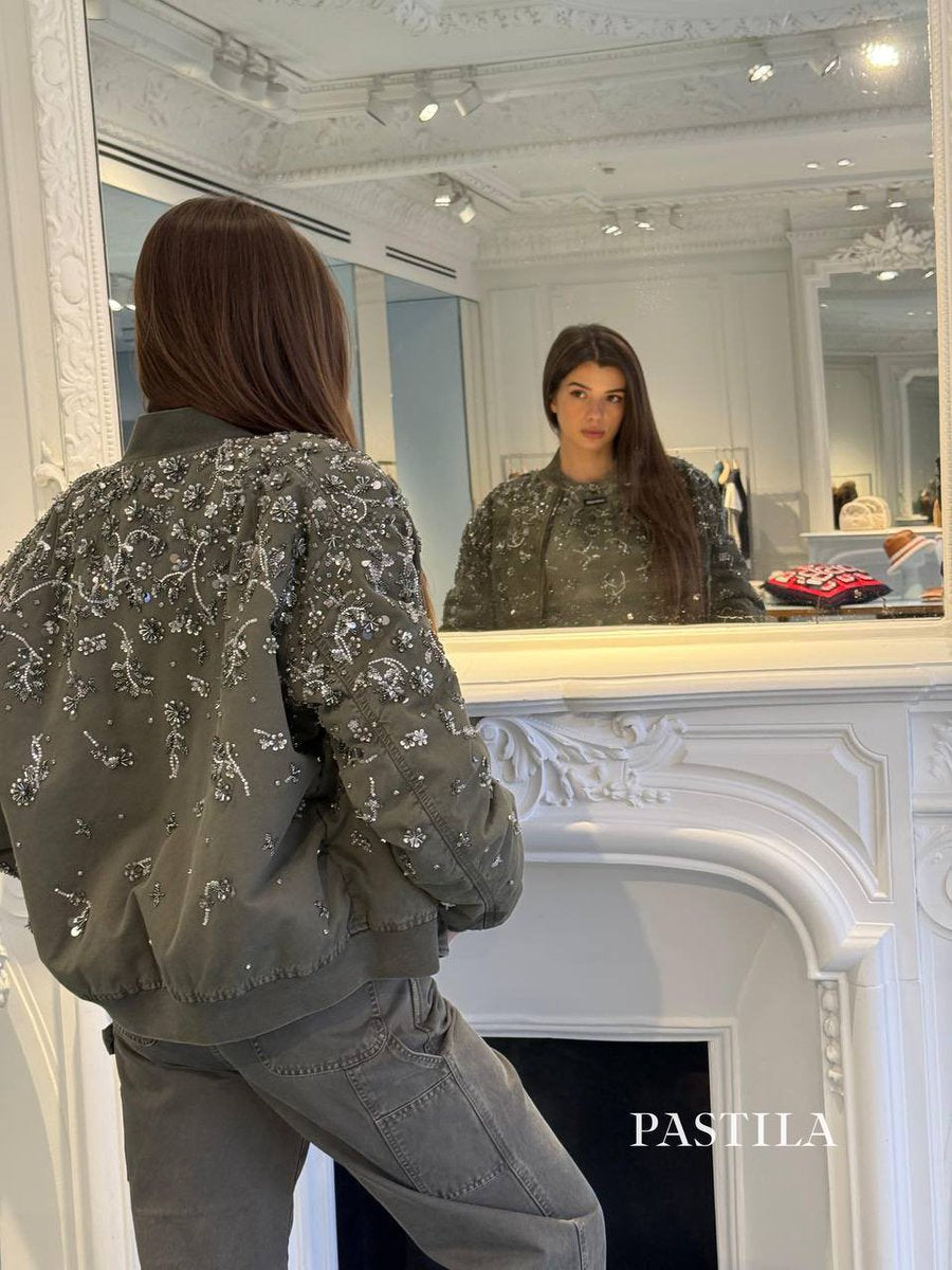 Gabardine Bomber Jacket