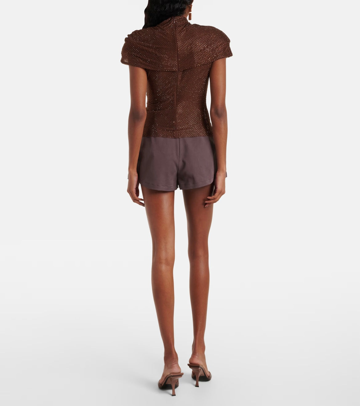 The Mesmerize Rhinestone Draped Top