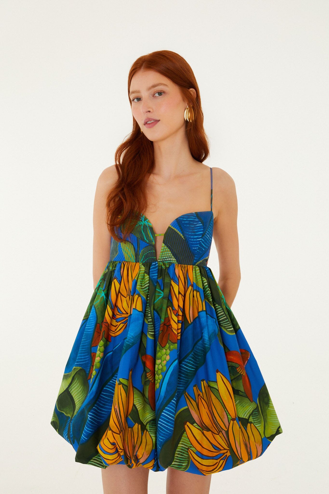 Blue Banana Grapes Sleeveless Mini Dress