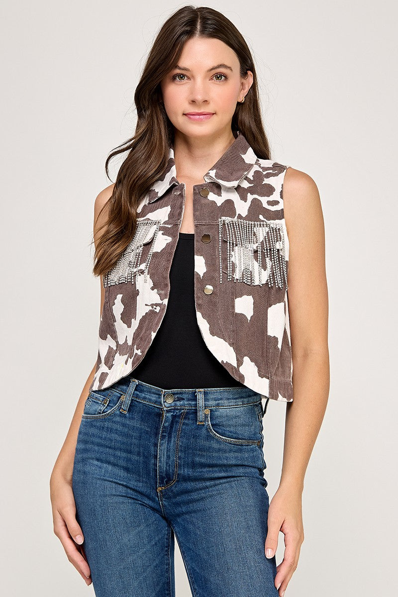 Rodeo Glam Vest - Brown