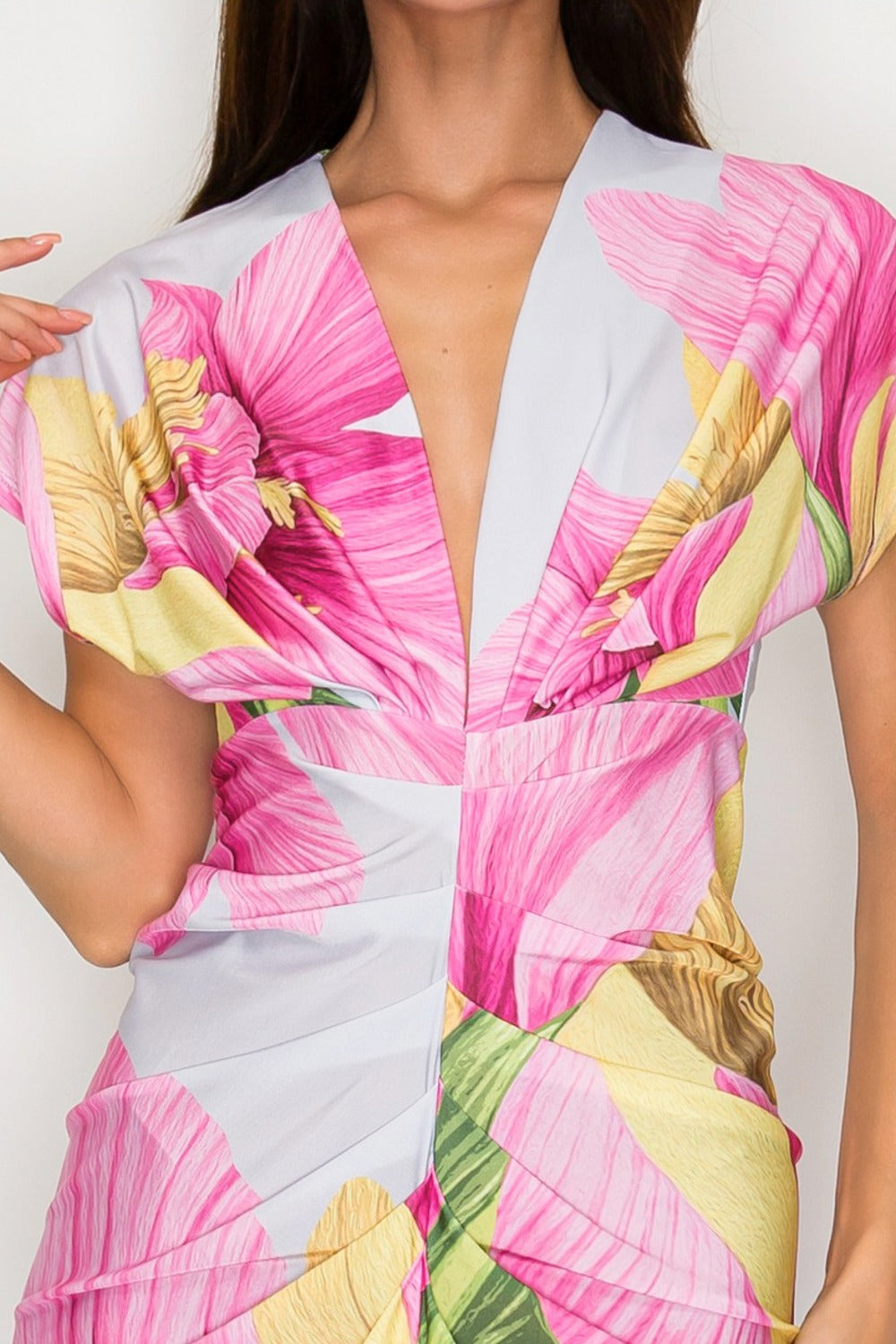 Lilia Floral Slit Dress