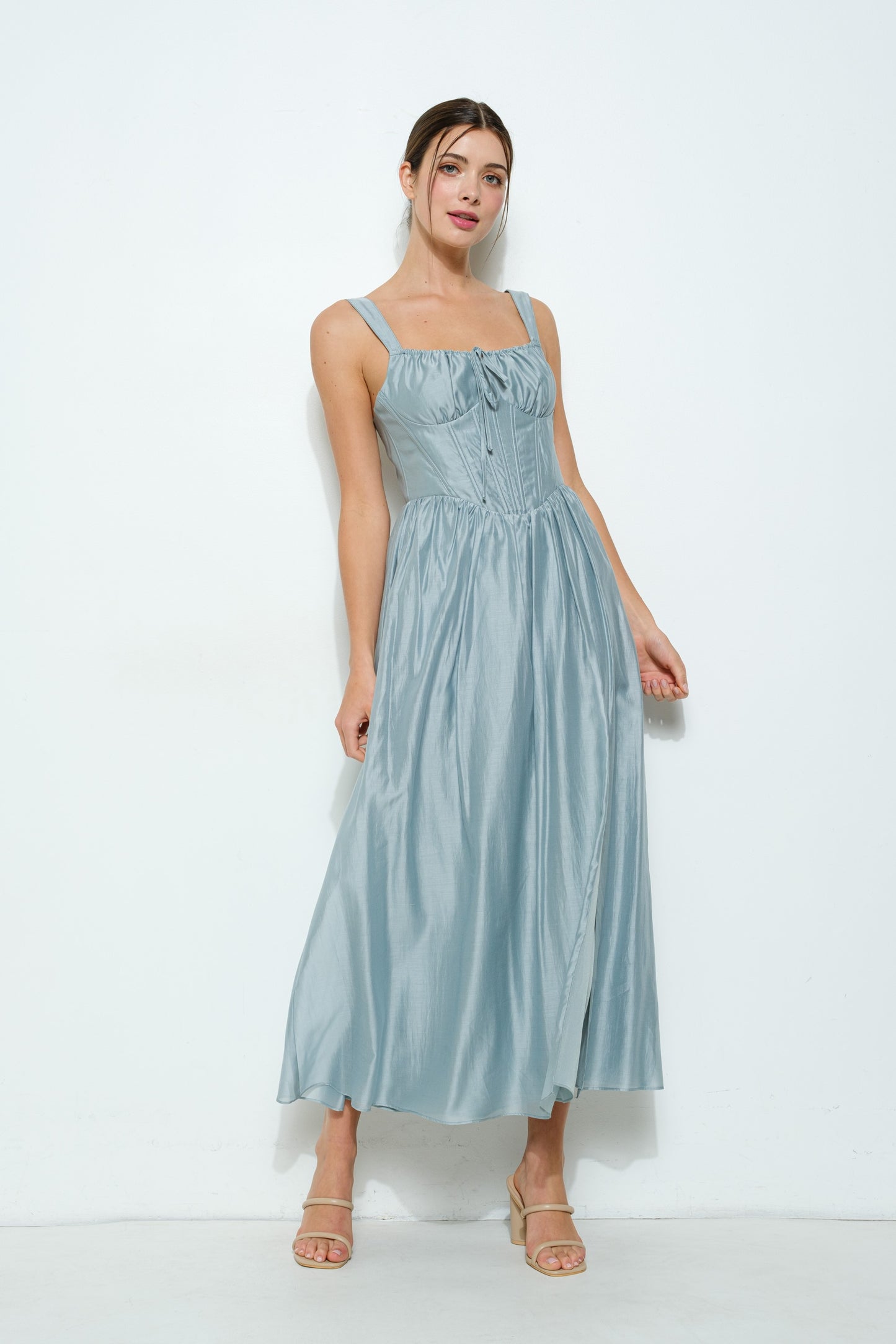 Silver Mist Corset Dress