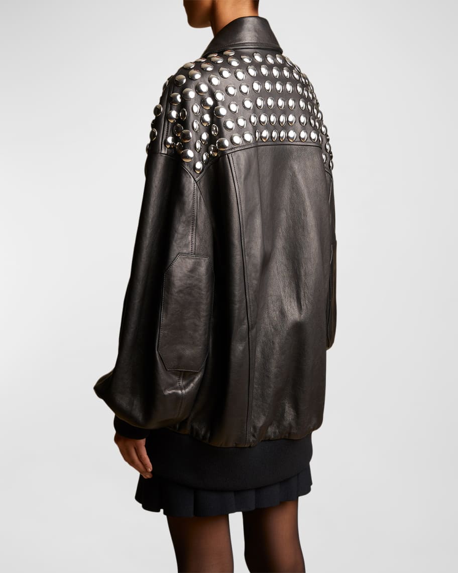 Noir studded Jacket