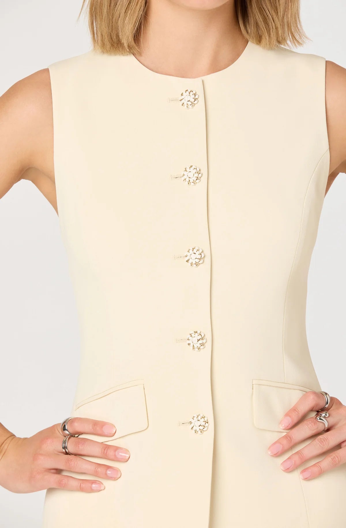 Christen Contrast Vest Mini Dress