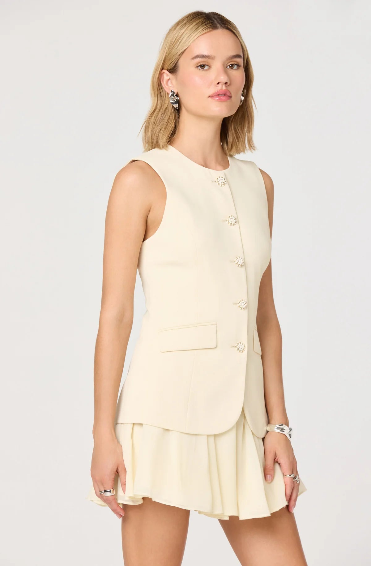 Christen Contrast Vest Mini Dress