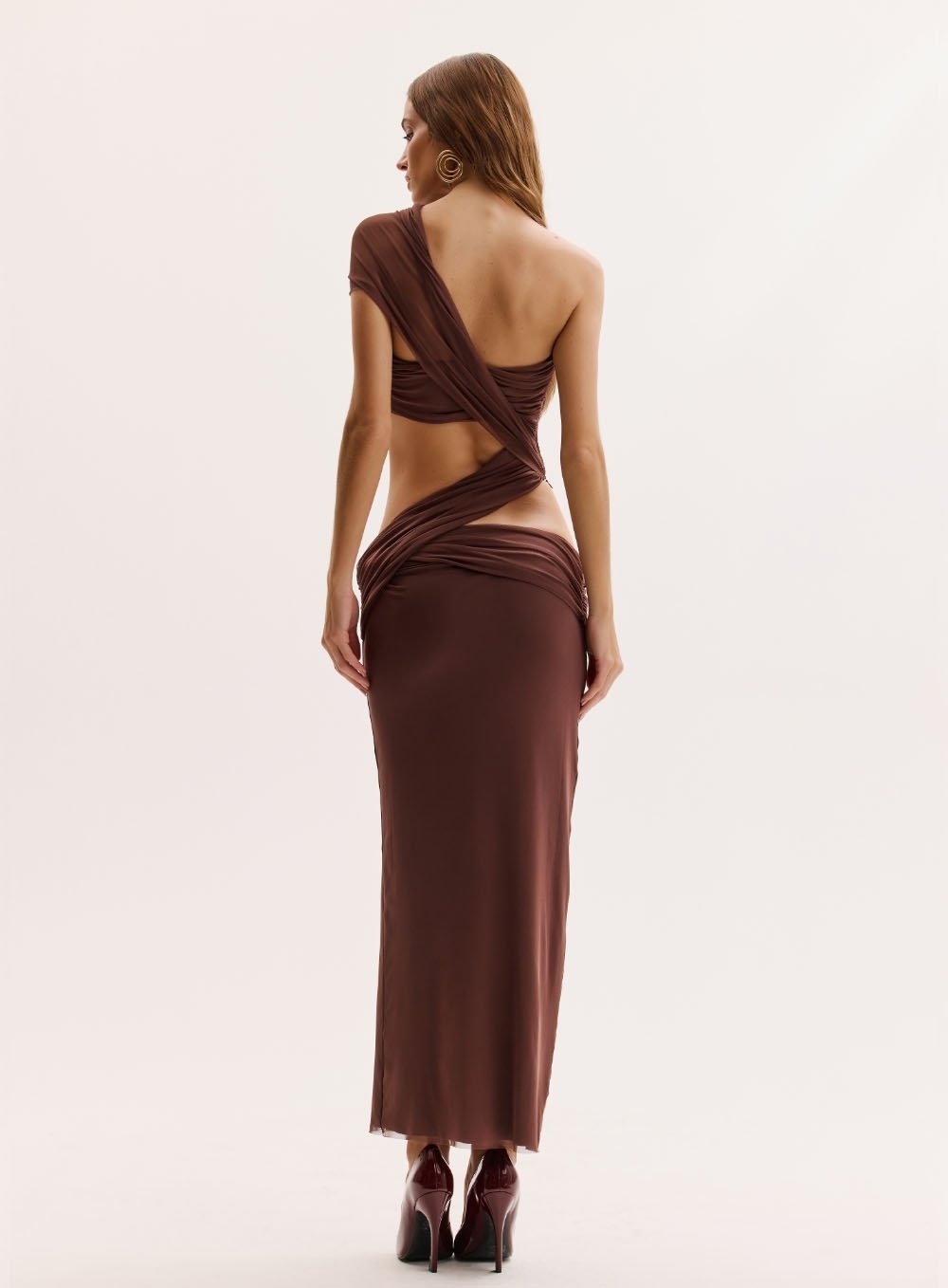 Joana Brown Tulle Dress