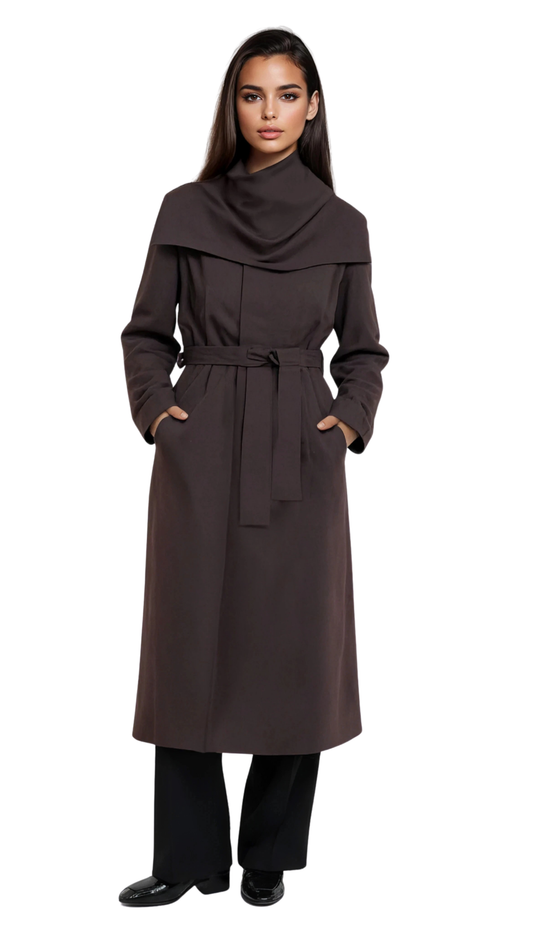 The Lilia 100% Cashmere Wrap Coat