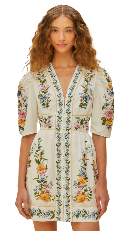 Off-White Sweet Bloom Dreamscape Mini Dress