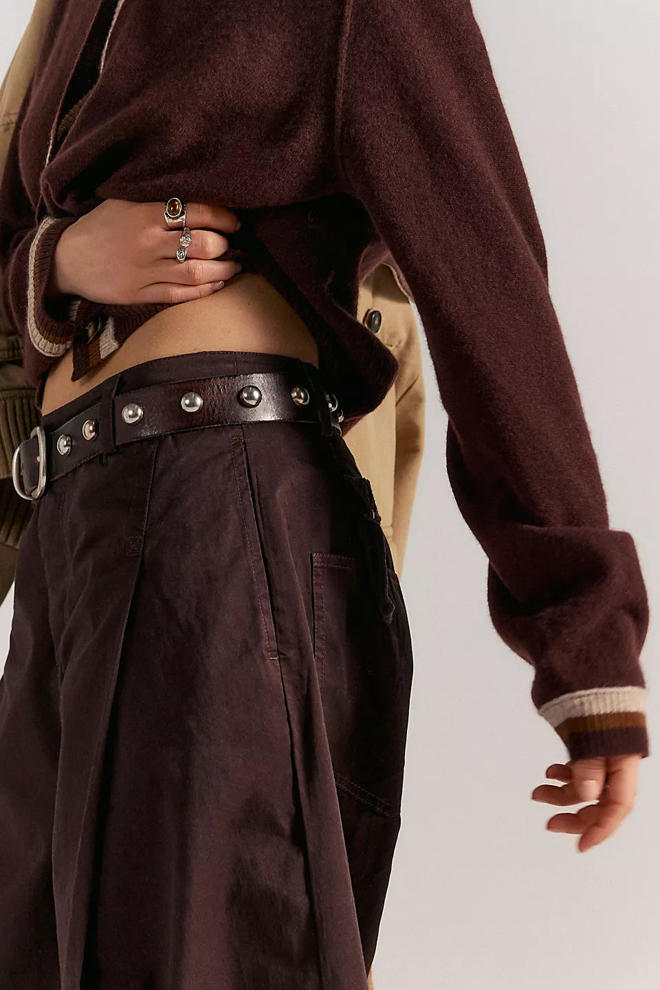 Silverlake Wide-Leg Chino Trousers-Chocolatier