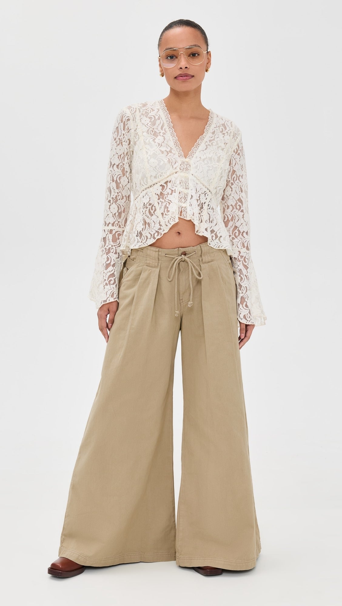 Julien Wide-Leg Chino Trousers