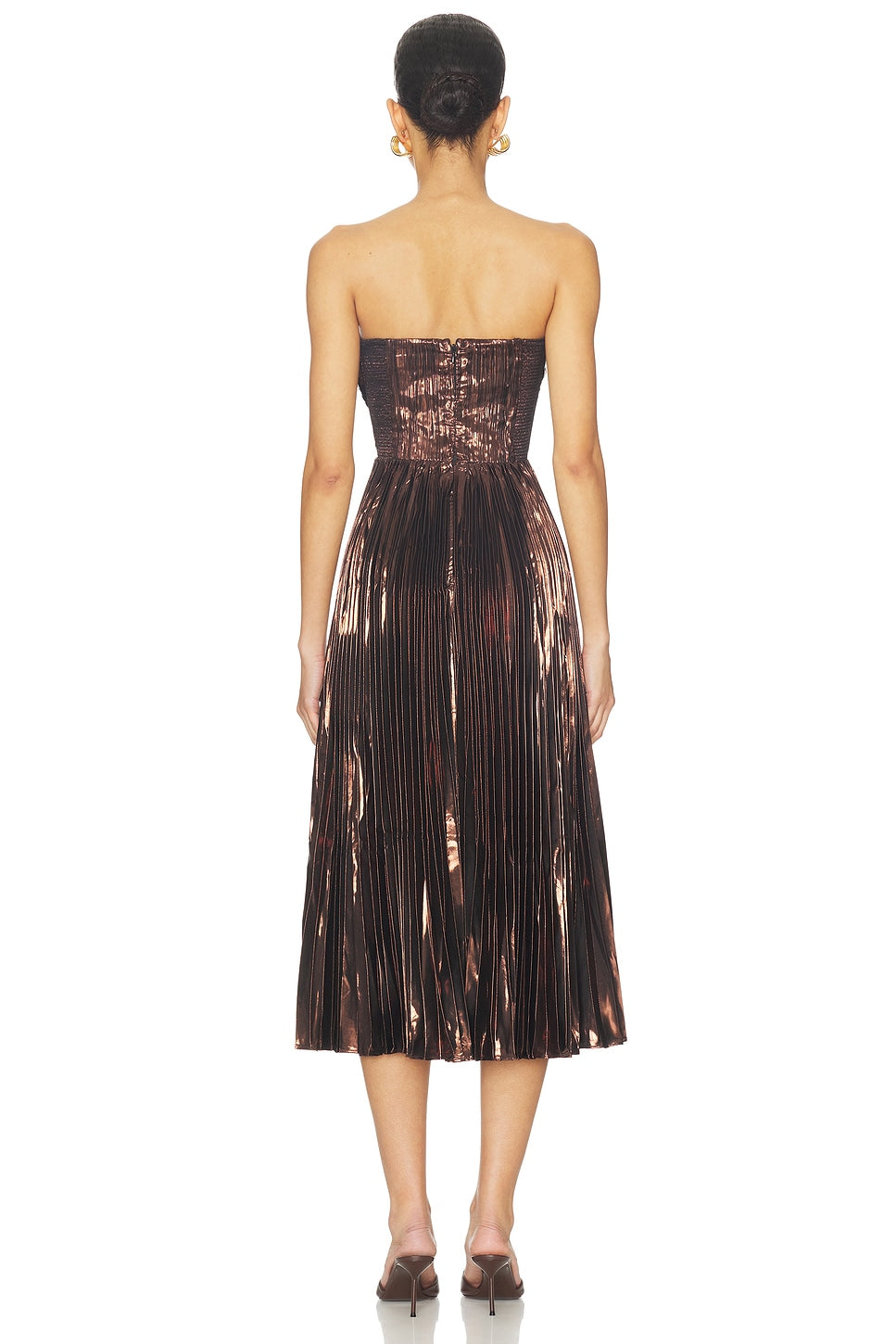 Ascella Pleated Midi Dress