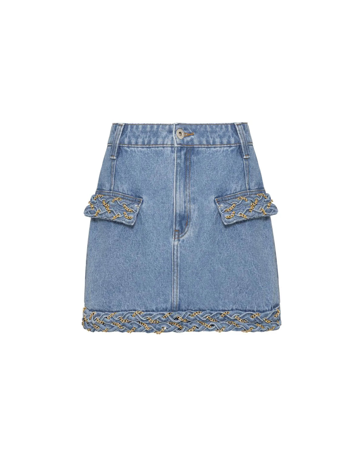 BRAIDED DENIM SET