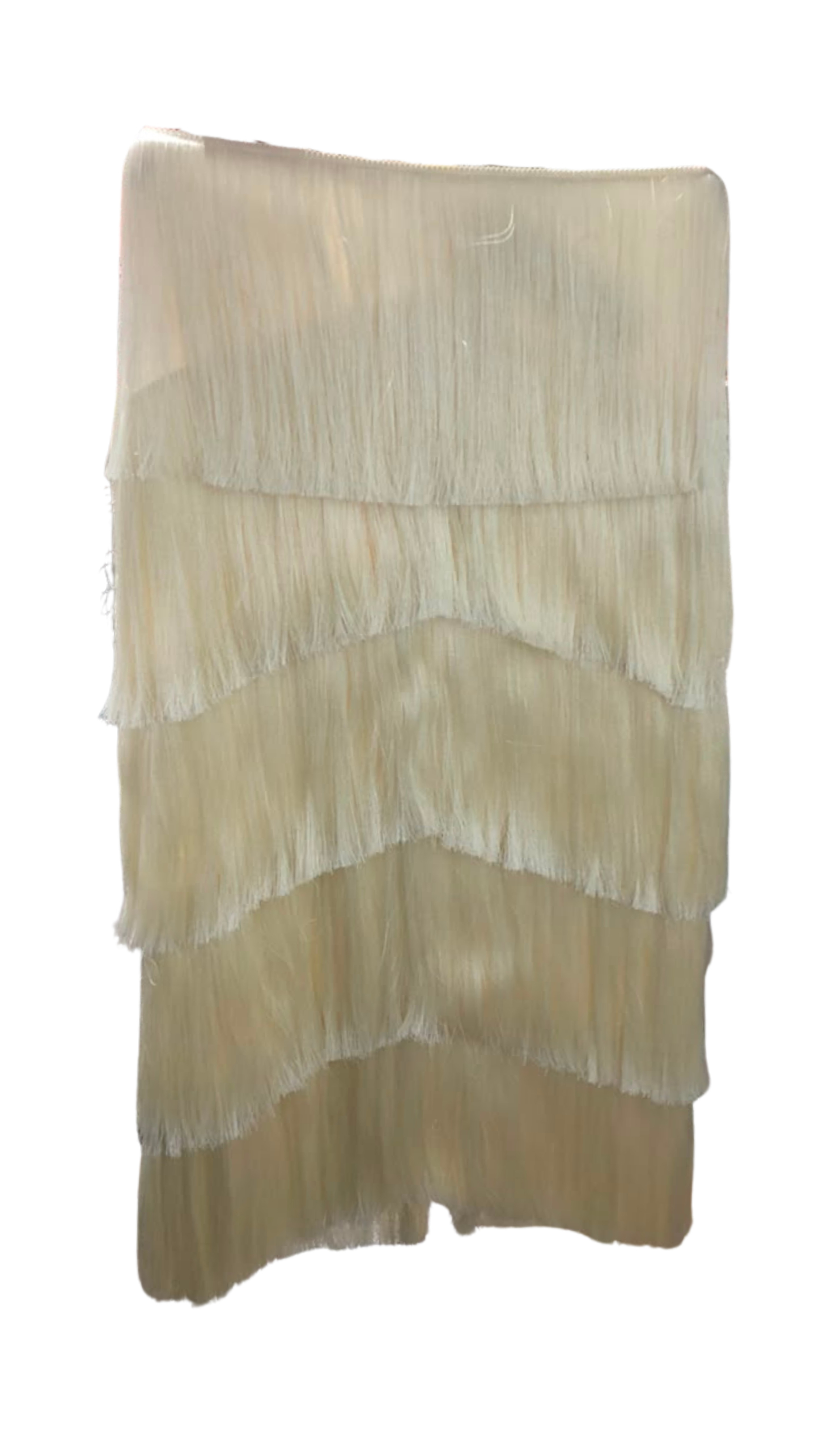 ZUZU FRINGE OFF WHITE SKIRT SET