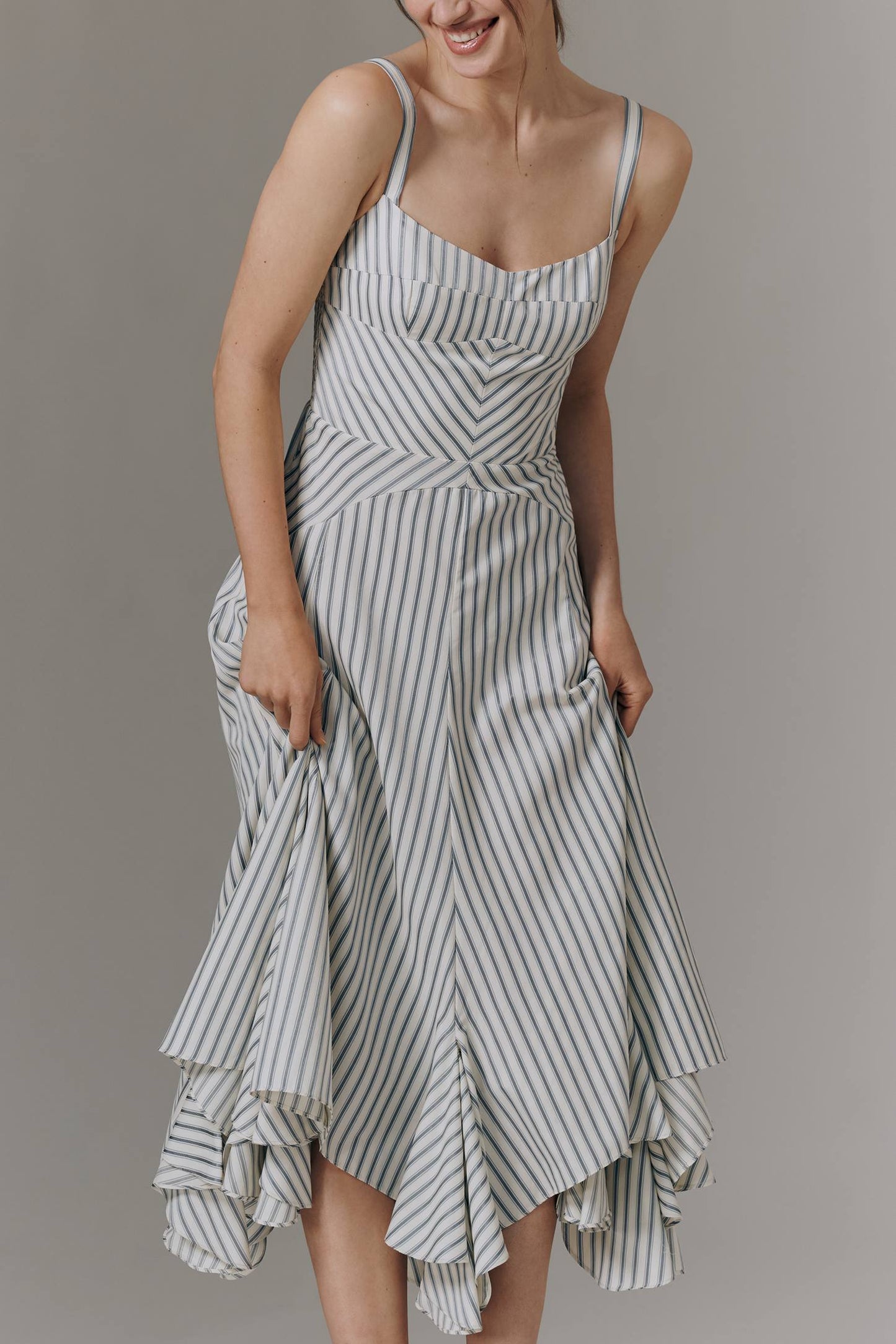 Monterey Dress - Oxford Stripe