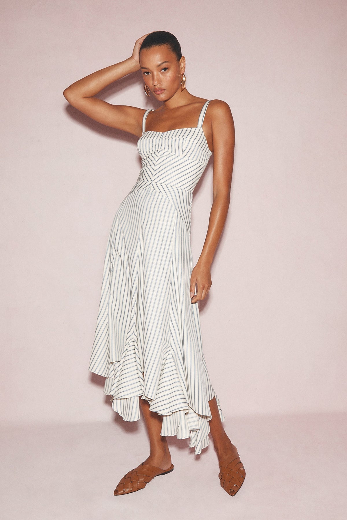Monterey Dress - Oxford Stripe