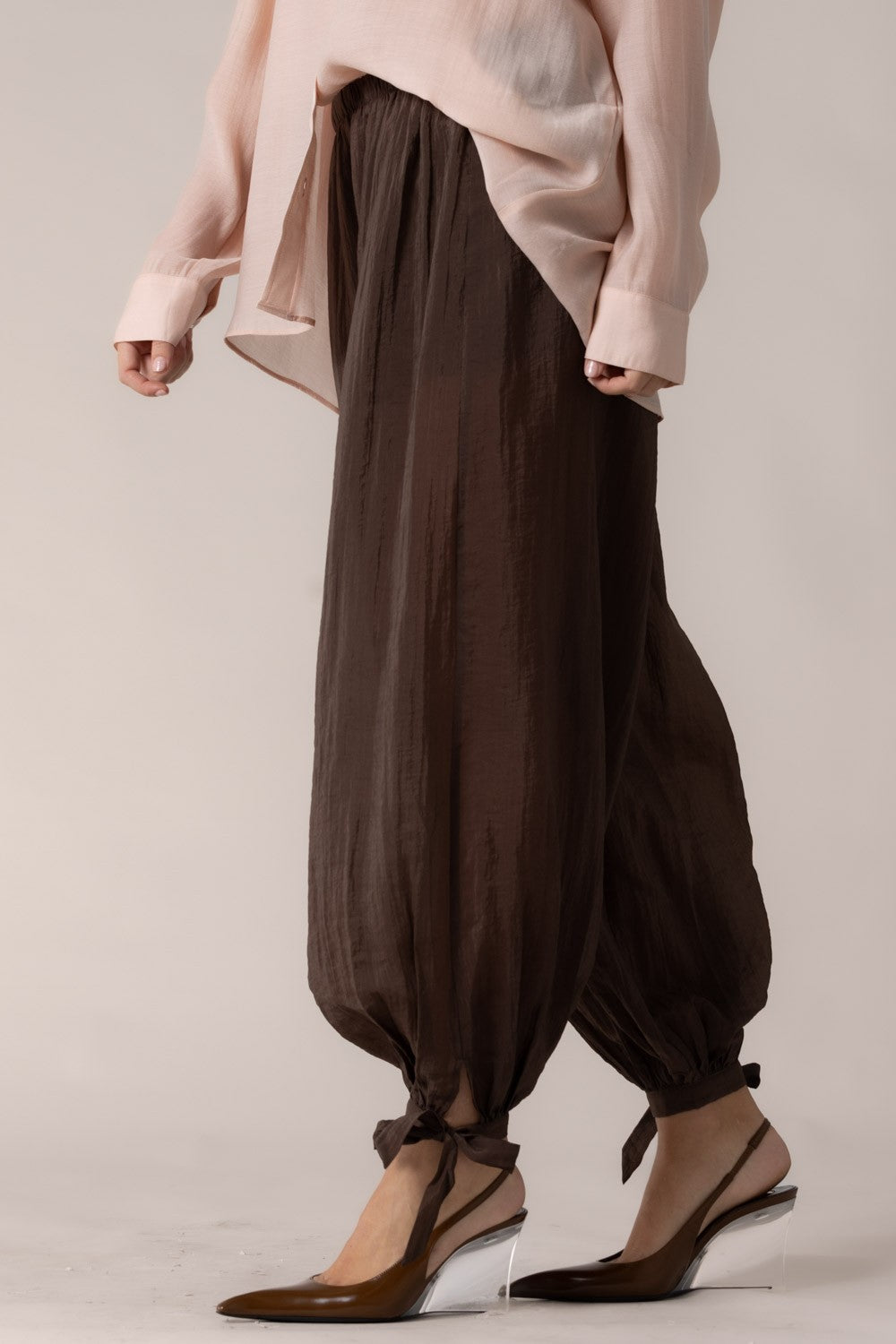 Chocolate Organza Pants