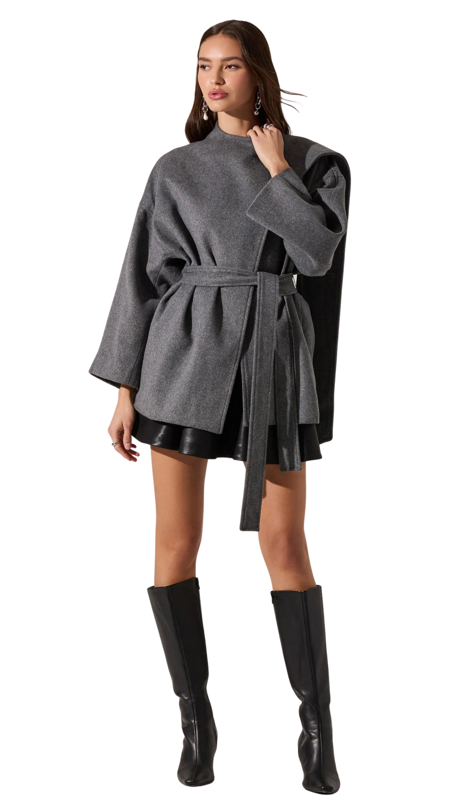 Elaxi Oversized Wrap Scarf Coat