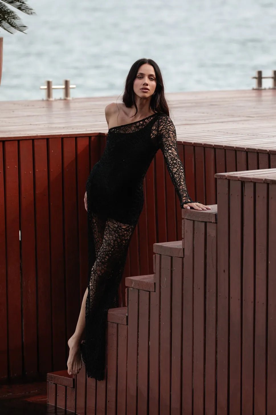 Ayla Black Mesh Dress