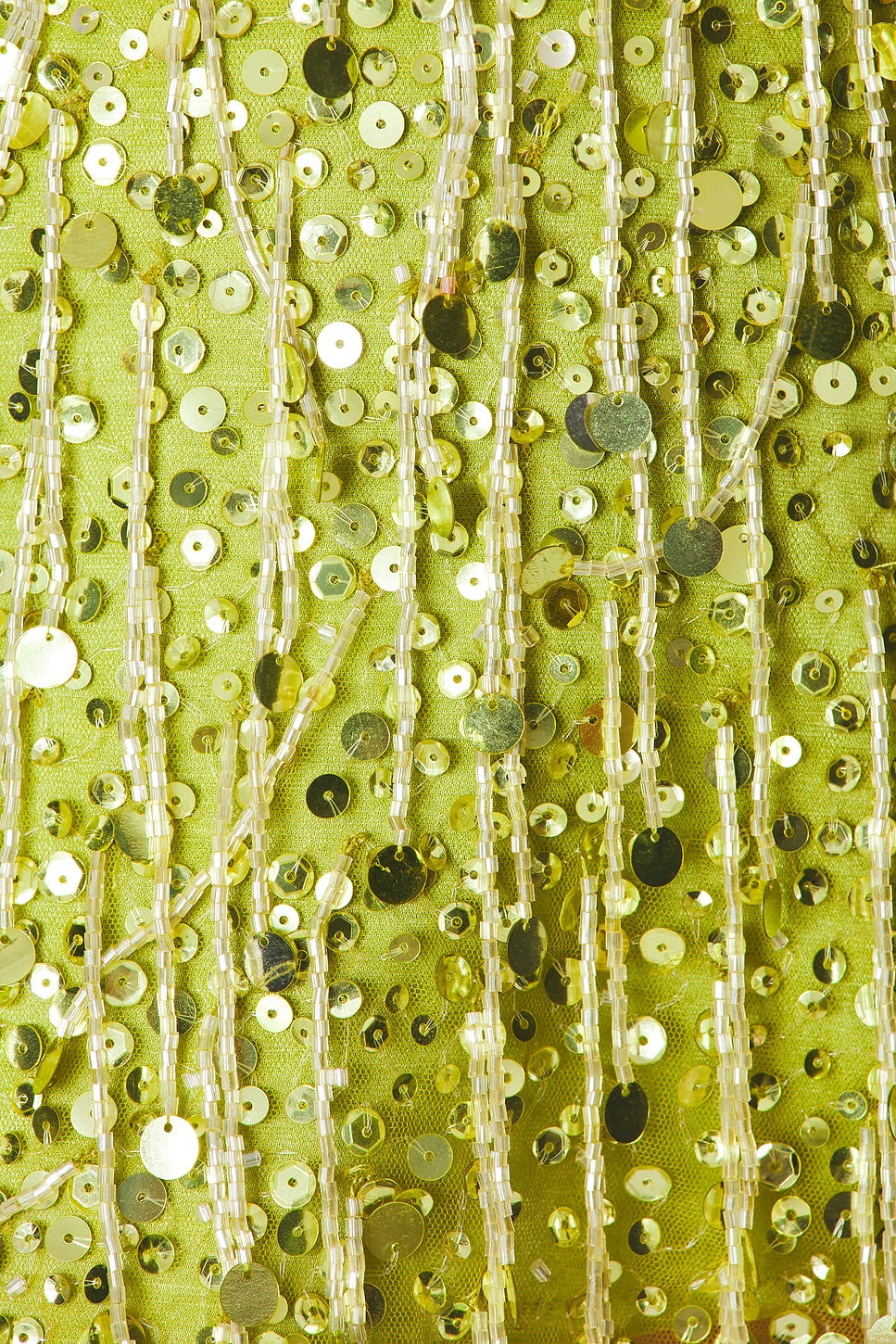 Yasmin Hand Beaded Set - Chartreuse