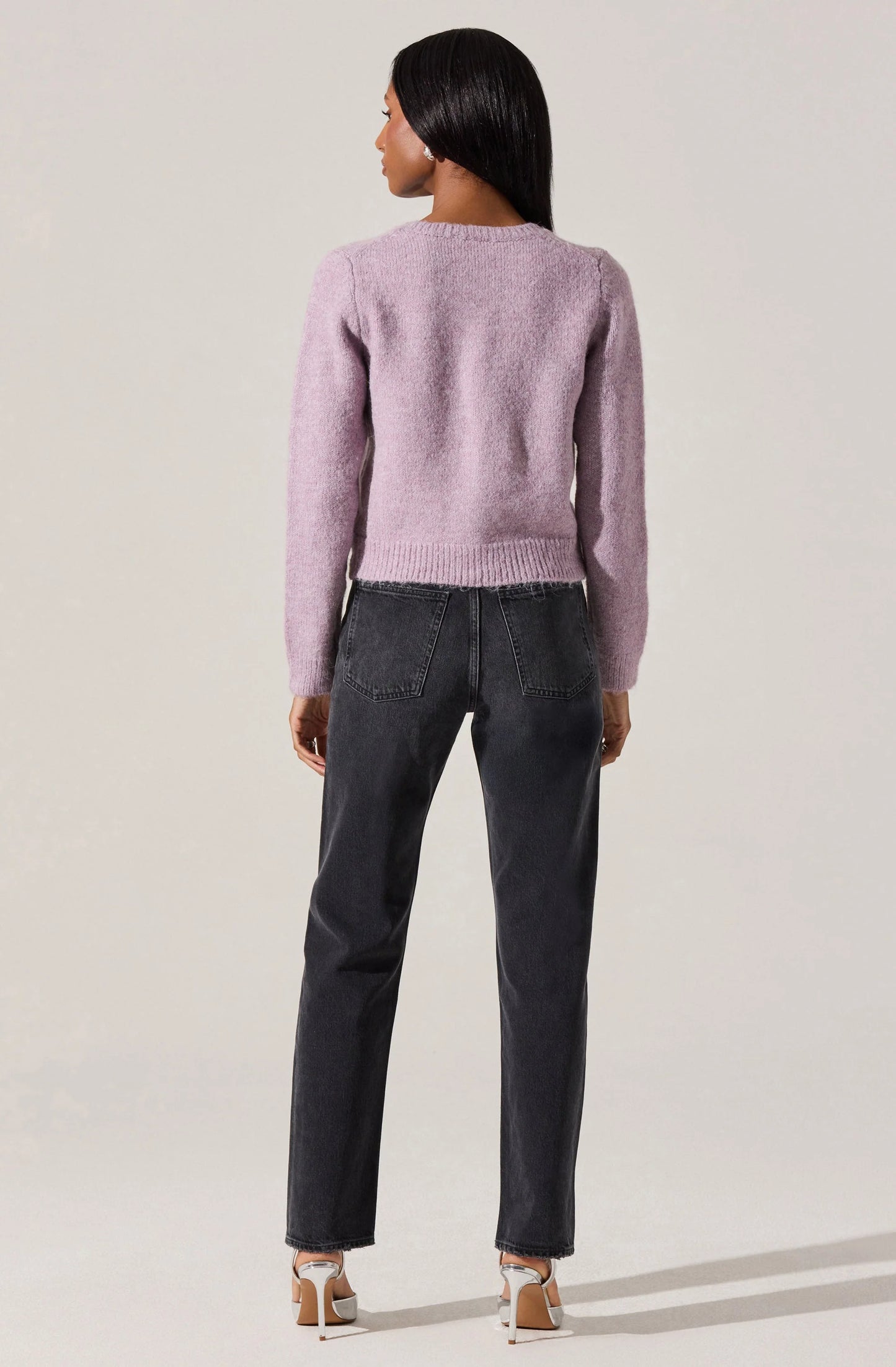 Dorothea Embellished Brushed Knit Cardigan