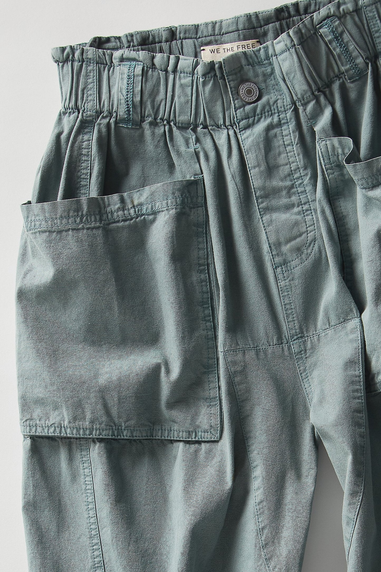 Costa Pull-On Harem Pants-Stormy Sea