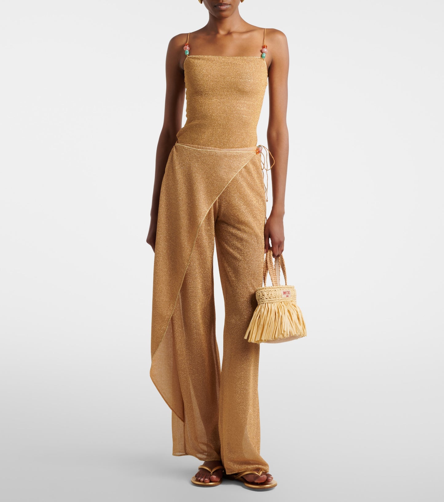 LUMIÉRE BEADS SWIMSUIT AND PANTS