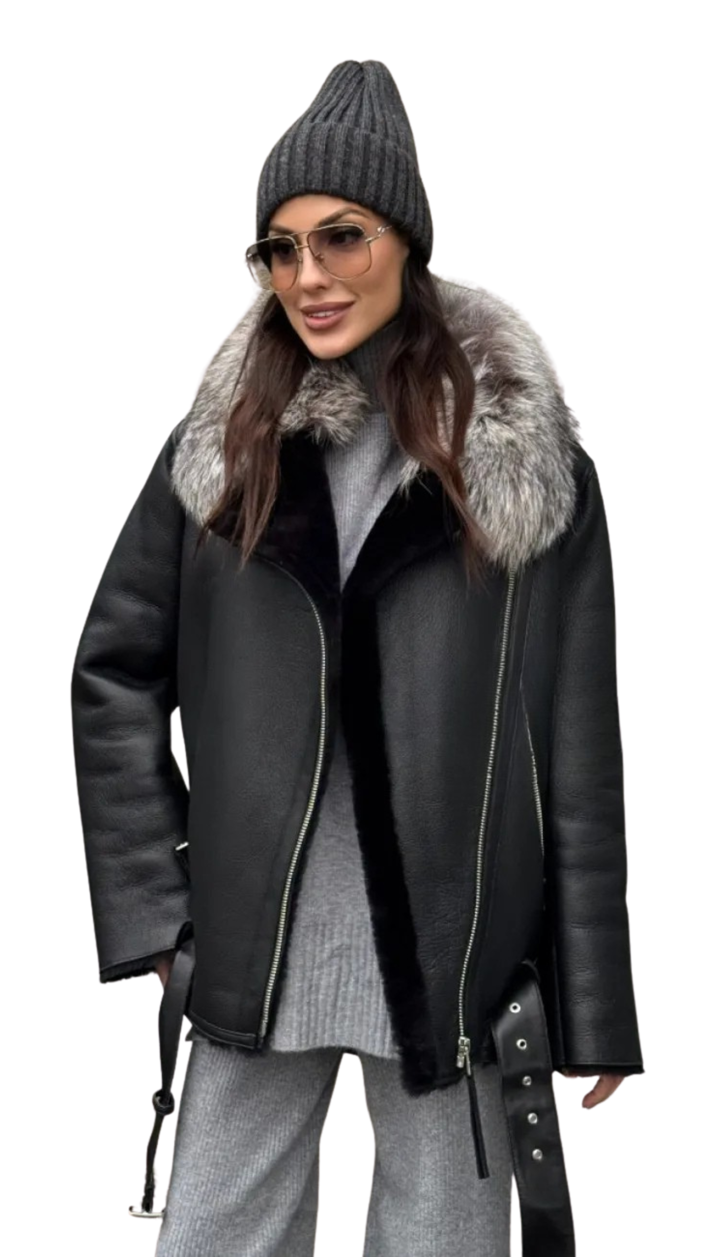 Tuscana Shearling Biker Jacket