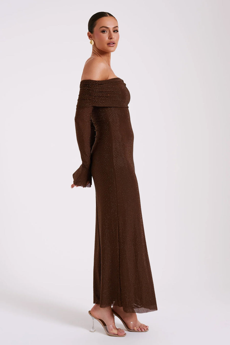 The Bronze Off-shoulder Gown