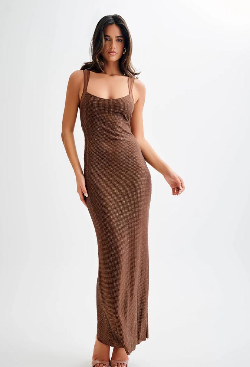 Leilani Dress-Brown