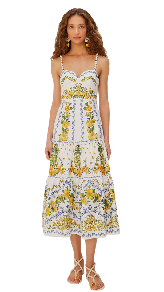 Off-White Sicily Organic Cotton Midi Dress
