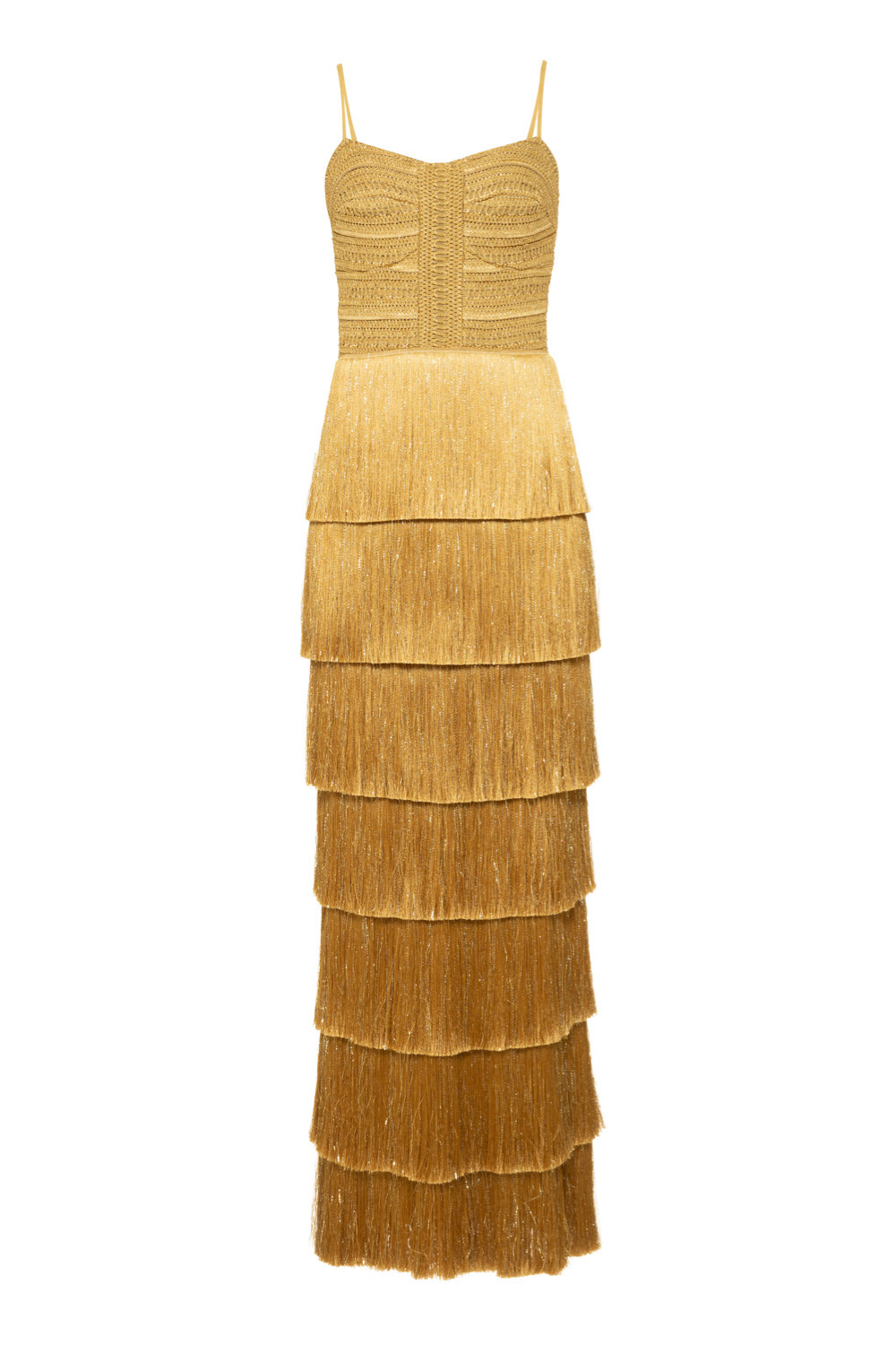 PAMPAS FRINGE GOWN