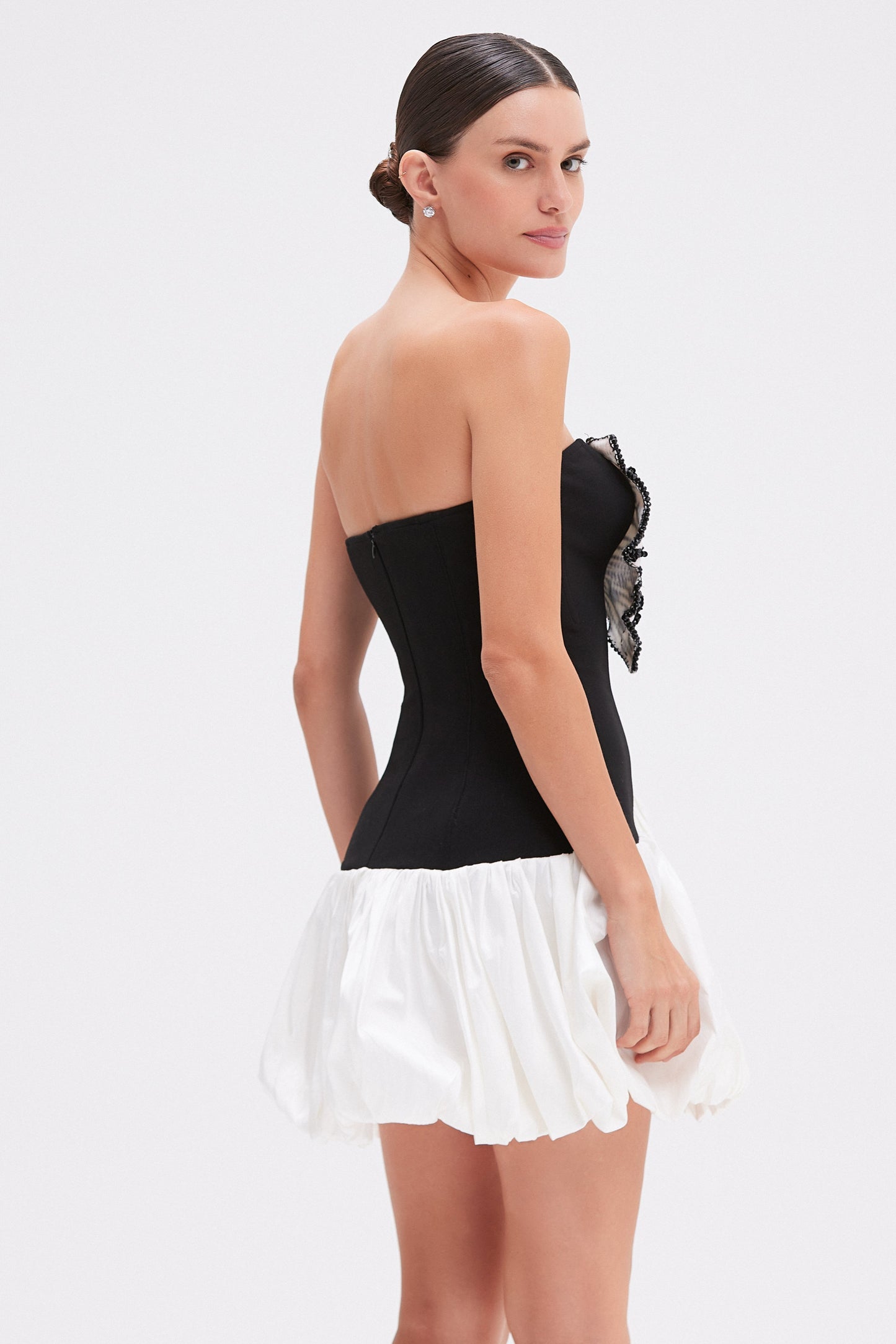 BUTTERFLY DROP WAIST MINI DRESS (RUNWAY)