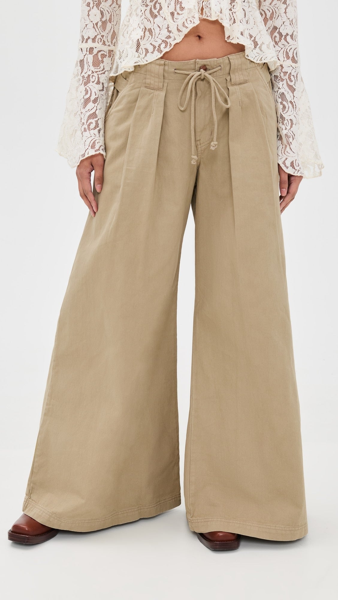 Julien Wide-Leg Chino Trousers