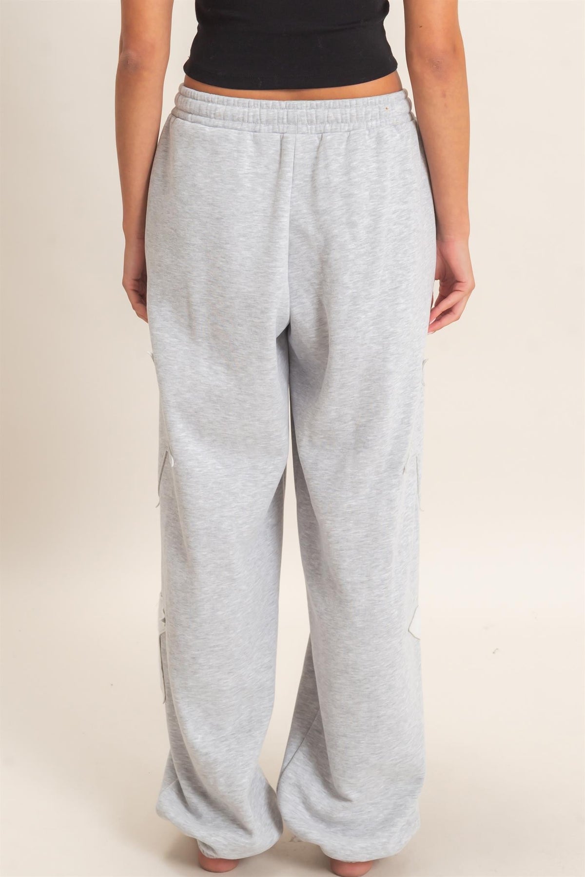 Varsity Star Sweat Set - Heather Gray