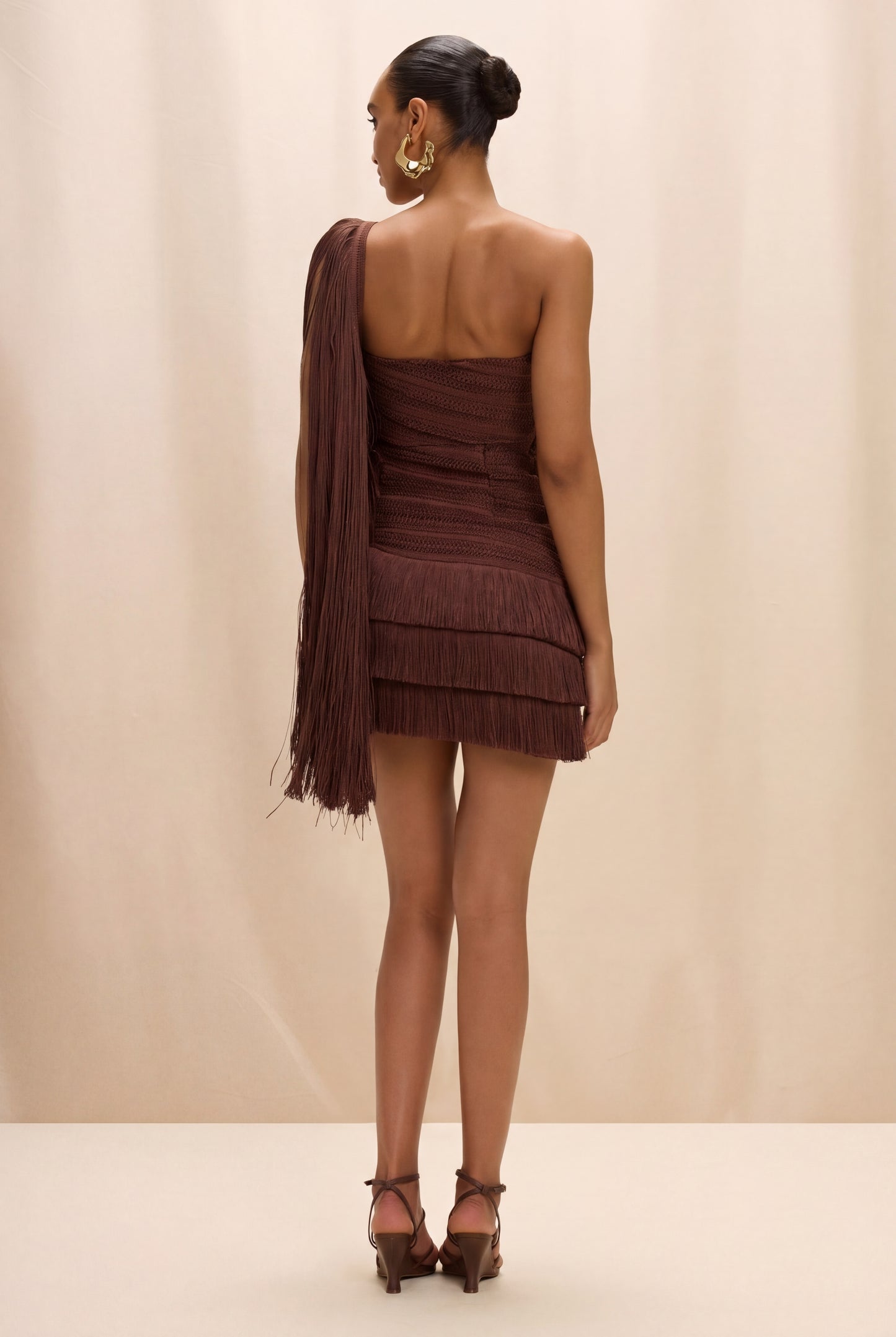 LILA FRINGE MINI DRESS