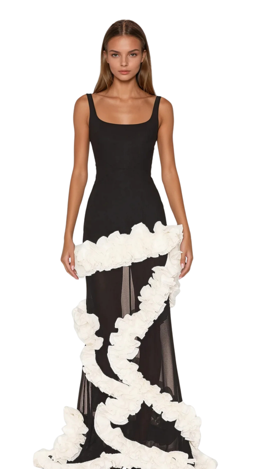 The Wisteria Ruffle Gown