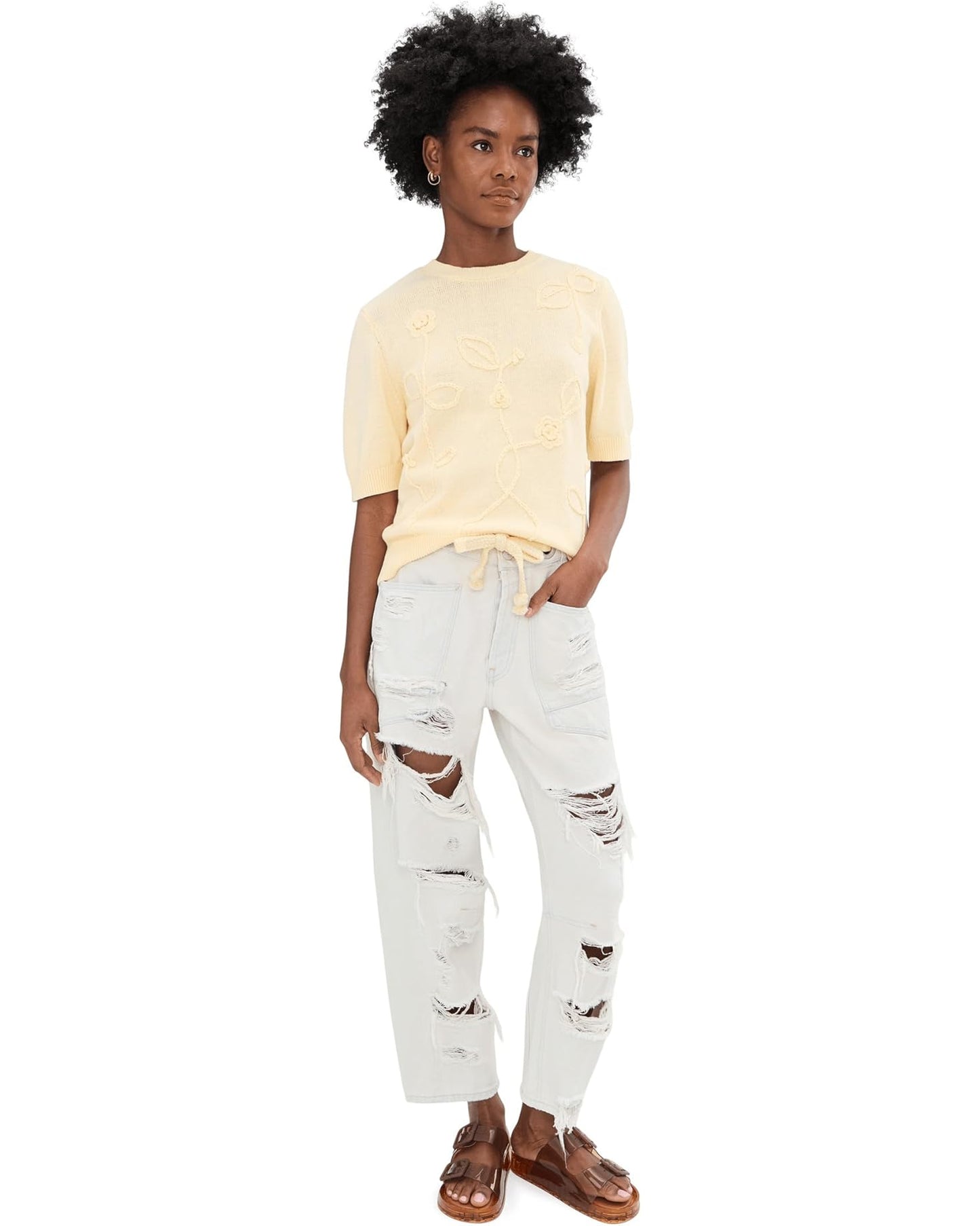 Moxie Low Slung Pull On Barrel Wide Leg-Sea Mist