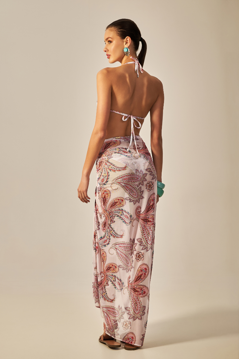 BÚZIOS PAREO-PAISLEY PINK