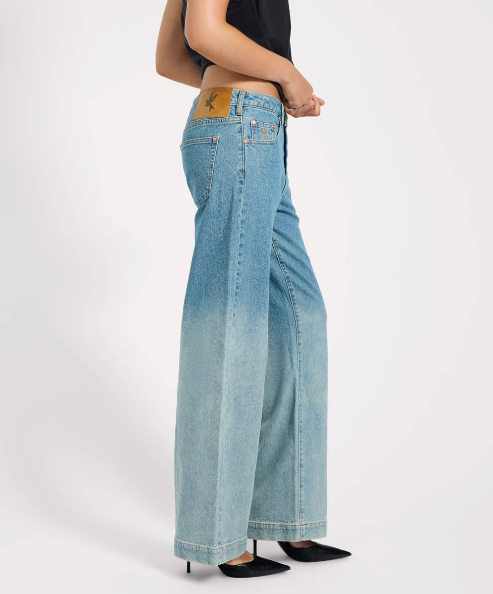 Low Riders Low Waist Wide Leg Denim Jeans