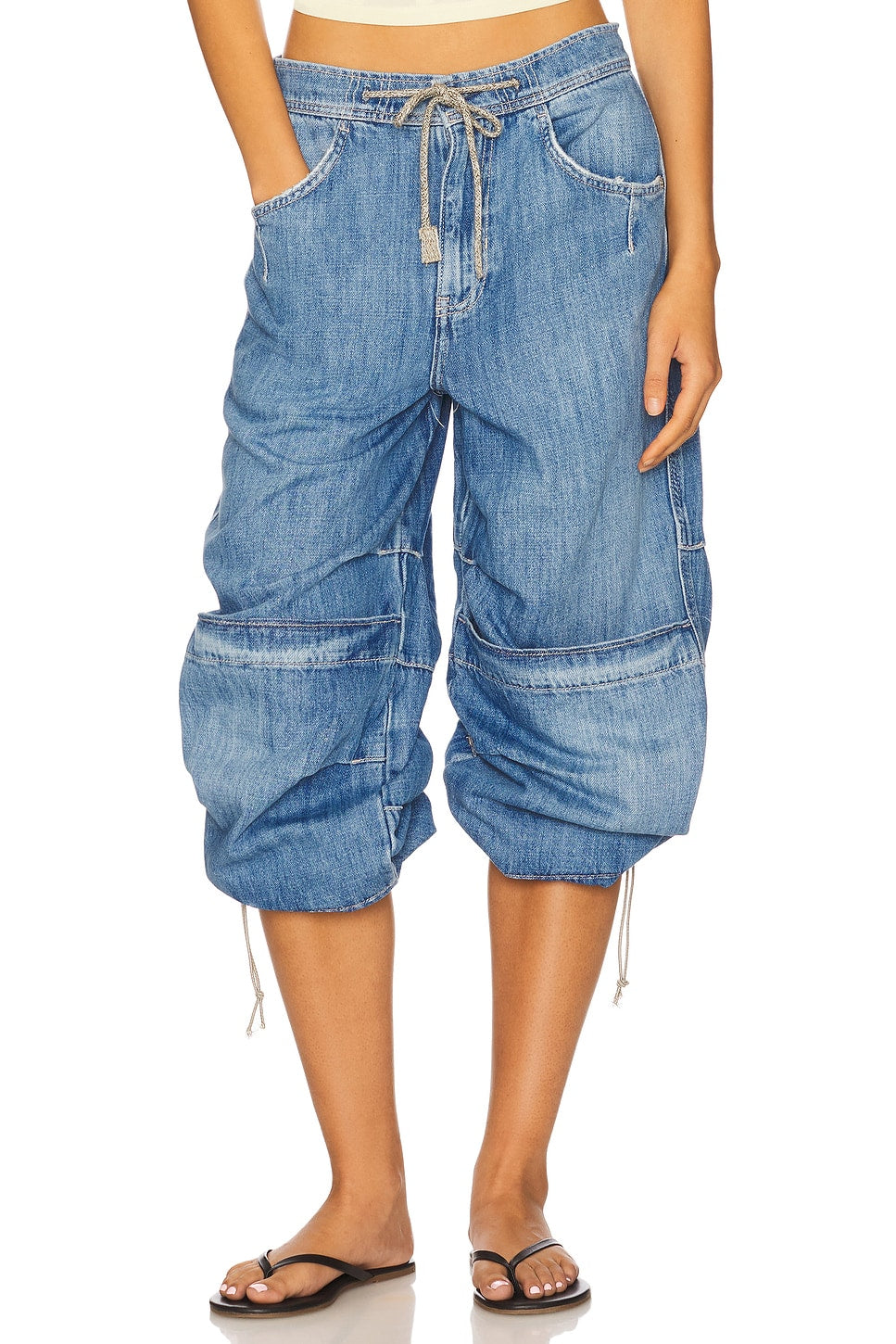 Logan Cinched Cargo Denim-Harper