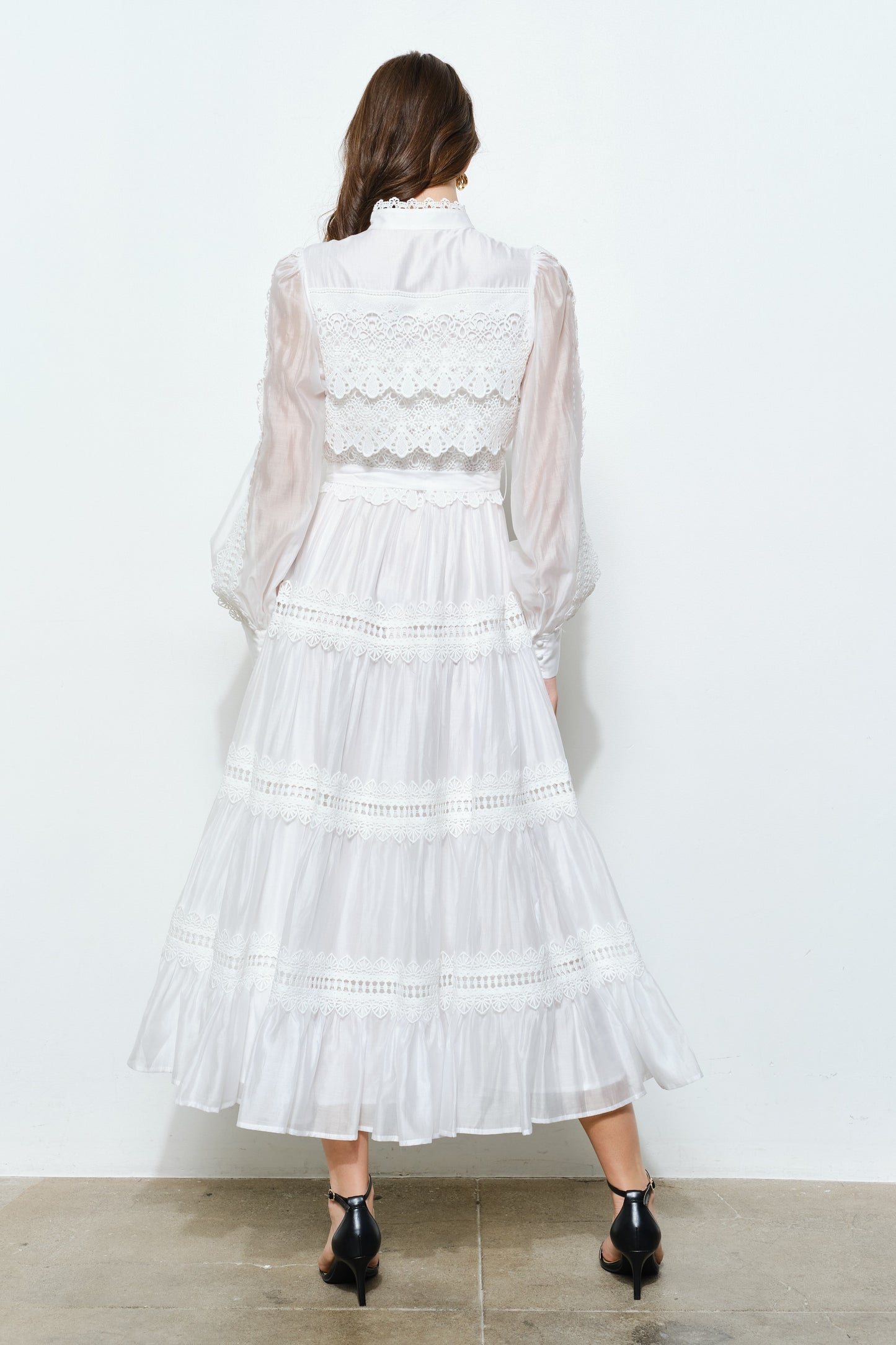 Ivory Romance Lace Maxi Dress