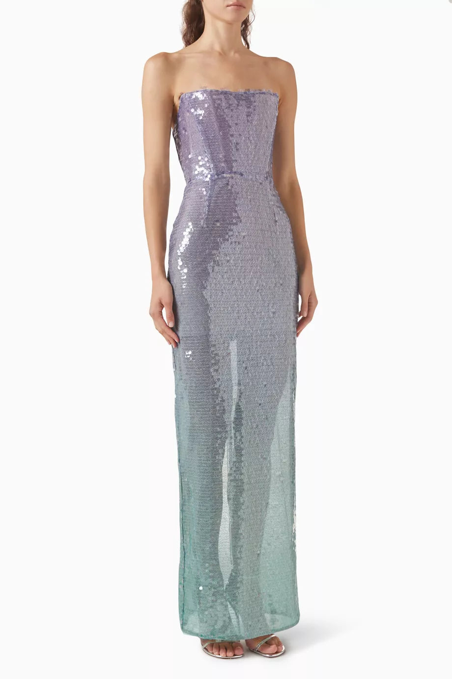 Ibiza Ombre Farah Strapless Maxi Dress